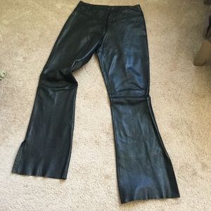 Cache Black leather Pants size 4
